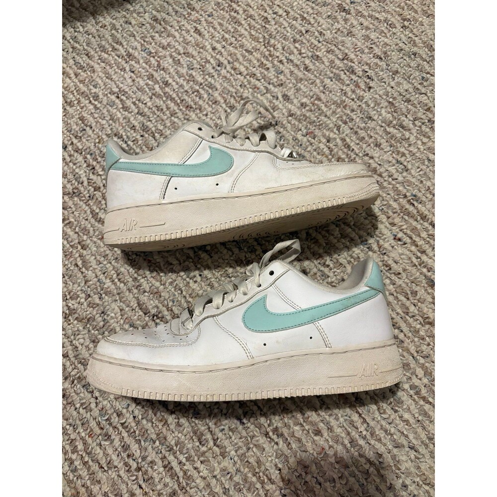 Nike Air Force 1 '07 EasyOn Shoe in White and Jade Ice